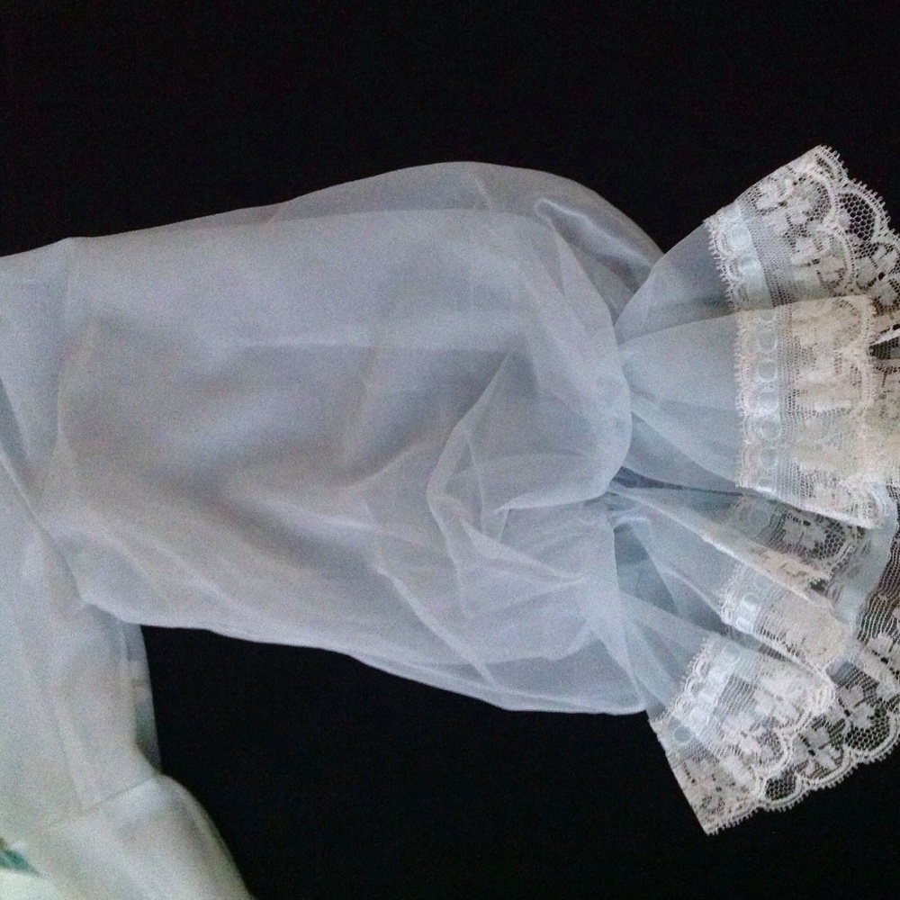 Vintage Shadowline Long Peignoir Set Sz M - Picture 5 of 8